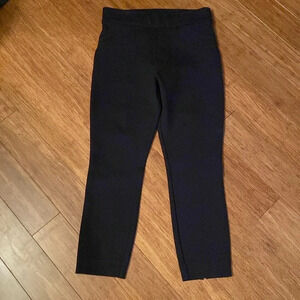 Spanx black pants - rear seam - faux pockets - like new - petite small